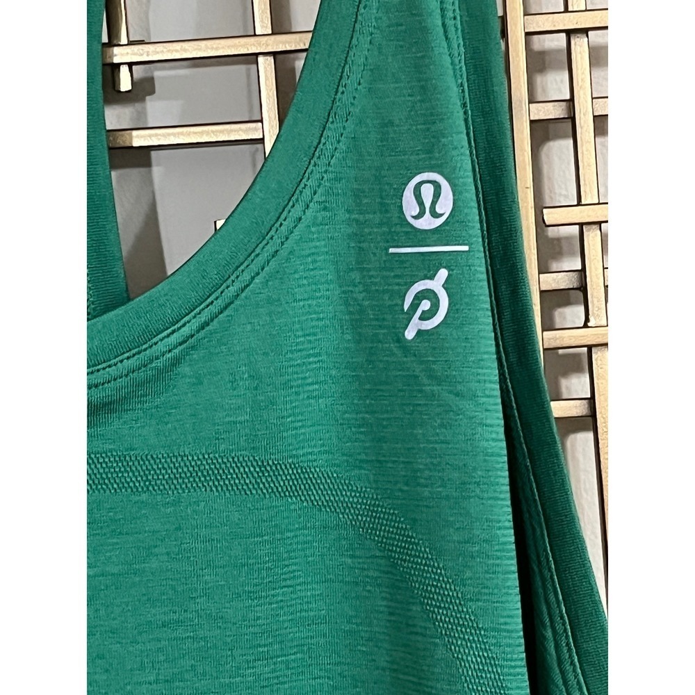 Lululemon Peloton Swiftly Tech Racerback Tank Top 2.0 Green Size 14‎ NWT - Picture 5 of 6